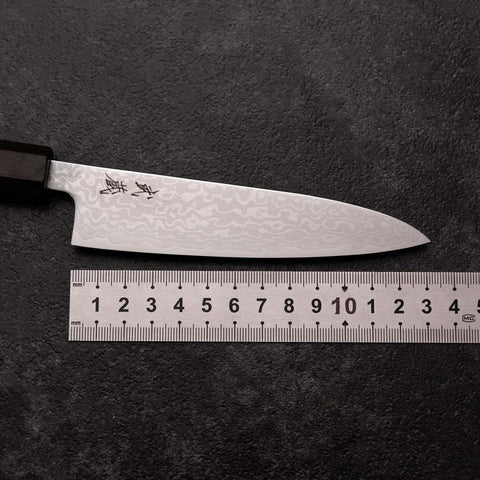 Petty VG-10 Damascus Ashwood Handle 130mm (5.1”)-[Musashi]-[Japanese-Kitchen-Knives]