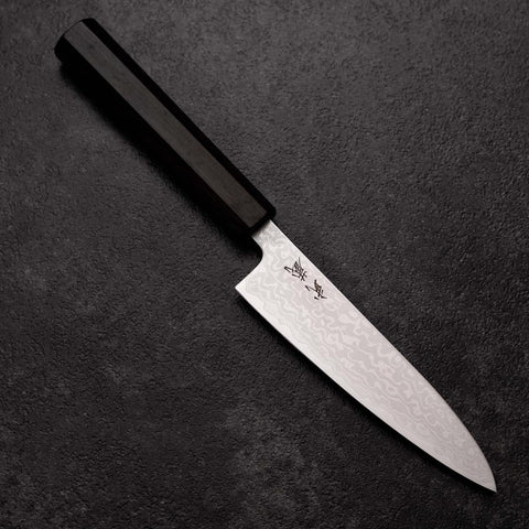 Petty VG-10 Damascus Ashwood Handle 130mm (5.1”)-[Musashi]-[Japanese-Kitchen-Knives]