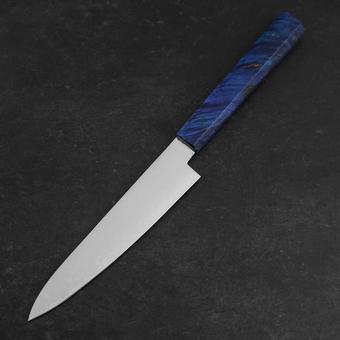 Petty VG-10 Damascus Blue Birch Handle 150mm-[Musashi]-[Japanese-Kitchen-Knives]
