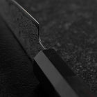 Petty VG-10 Damascus Buffalo Ebony Handle 105mm-[Musashi]-[Japanese-Kitchen-Knives]