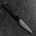 Petty VG-10 Damascus Buffalo Ebony Handle 105mm-[Musashi]-[Japanese-Kitchen-Knives]