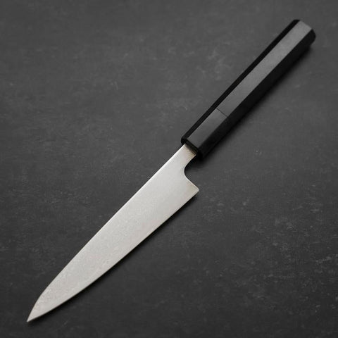 Petty VG-10 Damascus Buffalo Ebony Handle 140mm-[Musashi]-[Japanese-Kitchen-Knives]