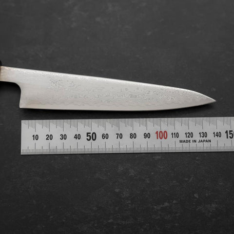 Petty VG-10 Damascus Buffalo Ebony Handle 140mm-[Musashi]-[Japanese-Kitchen-Knives]