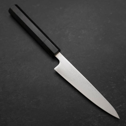 Petty VG-10 Damascus Buffalo Ebony Handle 140mm-[Musashi]-[Japanese-Kitchen-Knives]