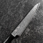 Petty VG-10 Damascus Buffalo Ebony Handle 150mm-[Musashi]-[Japanese-Kitchen-Knives]