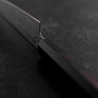 Petty VG-10 Damascus Buffalo Ebony Handle 150mm-[Musashi]-[Japanese-Kitchen-Knives]