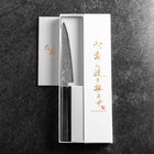 Petty VG-10 Damascus Buffalo Ebony Handle 150mm-[Musashi]-[Japanese-Kitchen-Knives]