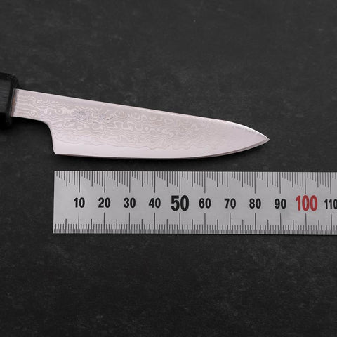 Petty VG-10 Damascus Dark Blue Urushi Handle 85mm-[Musashi]-[Japanese-Kitchen-Knives]