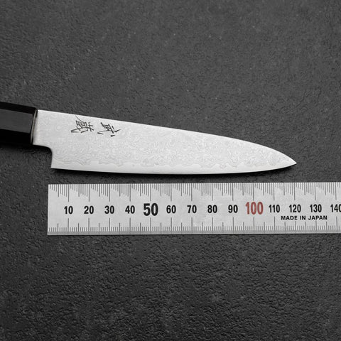 Petty VG-10 Damascus Ebony Handle 120mm-[Musashi]-[Japanese-Kitchen-Knives]