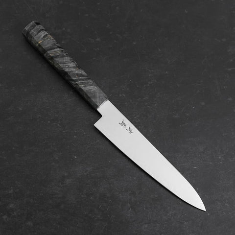 Petty VG-10 Damascus Gray Birch Handle 150mm (5.9”)-[Musashi]-[Japanese-Kitchen-Knives]