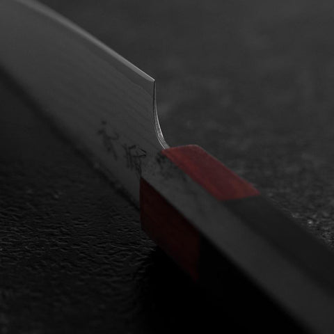 Petty VG-10 Damascus Shitan Ebony Handle 130mm-[Musashi]-[Japanese-Kitchen-Knives]