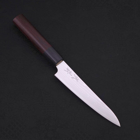 Petty VG-10 Damascus Shitan Handle 130mm (5.1”)-[Musashi]-[Japanese-Kitchen-Knives]