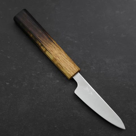 Petty VG-10 Damascus Yaki Urushi Handle 85mm-[Musashi]-[Japanese-Kitchen-Knives]