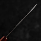 Petty VG-10 Damascus Yamanaka Red Urushi Handle 135mm-[Musashi]-[Japanese-Kitchen-Knives]