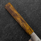 Petty VG-10 Damascus Yellow-Brown Birch Handle 150mm (5.9”)-[Musashi]-[Japanese-Kitchen-Knives]
