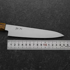 Petty VG-10 Damascus Yellow-Brown Birch Handle 150mm (5.9”)-[Musashi]-[Japanese-Kitchen-Knives]