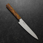 Petty VG-10 Damascus Yellow-Brown Birch Handle 150mm (5.9”)-[Musashi]-[Japanese-Kitchen-Knives]
