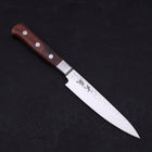 Petty VG-10 Mirror Tsuchime Damascus Mahogany Handle 135mm-[Musashi]-[Japanese-Kitchen-Knives]