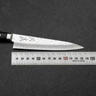 Petty VG-10 Mirror Tsuchime Damascus Western Black Handle 135mm-[Musashi]-[Japanese-Kitchen-Knives]