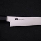 Petty VG-10 Polished Double Buffalo Ebony Handle 150mm-[Musashi]-[Japanese-Kitchen-Knives]