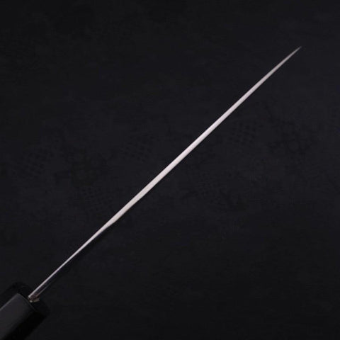 Petty VG-10 Polished Double Buffalo Ebony Handle 150mm-[Musashi]-[Japanese-Kitchen-Knives]