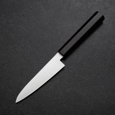 Petty VG-10 Polished Ebony Handle 115mm (4.5”)-[Musashi]-[Japanese-Kitchen-Knives]