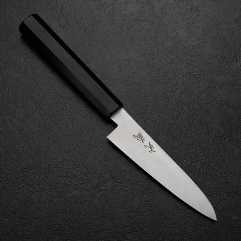 Petty VG-10 Polished Ebony Handle 115mm (4.5”)-[Musashi]-[Japanese-Kitchen-Knives]