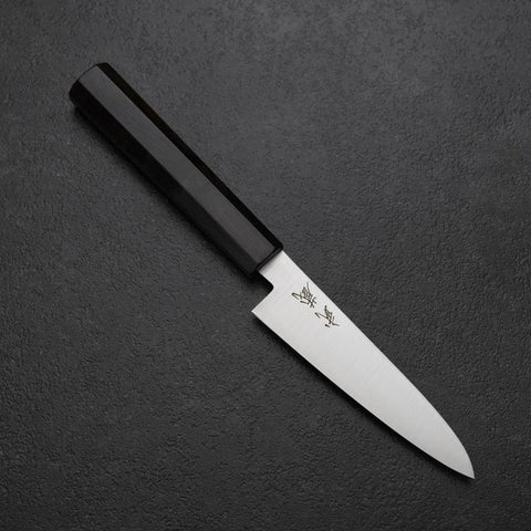 Petty VG-10 Polished Ebony Handle 115mm (4.5”)-[Musashi]-[Japanese-Kitchen-Knives]