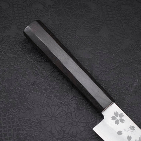 Petty VG-10 Polished Sakura Ebony Handle 150mm-[Musashi]-[Japanese-Kitchen-Knives]