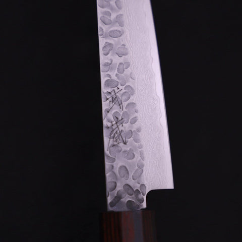 Petty VG-10 Tsuchime Damascus Cherry Handle 150mm-[Musashi]-[Japanese-Kitchen-Knives]