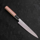 Petty VG-10 Tsuchime Damascus Walnut Handle 150mm (5.9”)-[Musashi]-[Japanese-Kitchen-Knives]