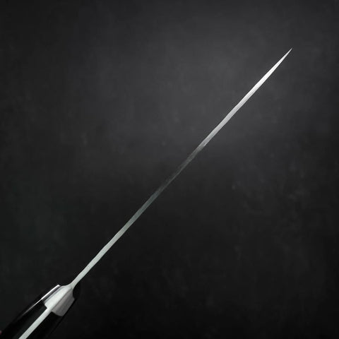 Petty VG-10 Tsuchime Damascus Western-Blue Handle 135mm-[Musashi]-[Japanese-Kitchen-Knives]