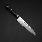 Petty VG-10 Tsuchime Damascus Western-Blue Handle 135mm-[Musashi]-[Japanese-Kitchen-Knives]