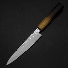 Petty VG-10 Tsuchime Damascus Yaki-Urushi Handle 150mm-[Musashi]-[Japanese-Kitchen-Knives]