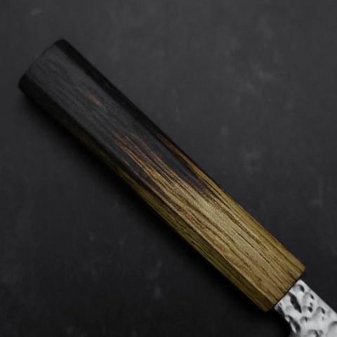 Petty VG-10 Tsuchime Damascus Yaki-Urushi Handle 150mm-[Musashi]-[Japanese-Kitchen-Knives]