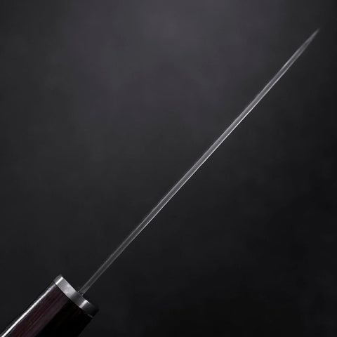 Petty VG-10 Tsuchime Oval Mahogany Handle 120mm (4.7”)-[Musashi]-[Japanese-Kitchen-Knives]
