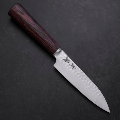 Petty VG-10 Tsuchime Oval Mahogany Handle 120mm-[Musashi]-[Japanese-Kitchen-Knives]