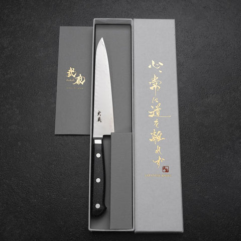 Petty VG-5 Tsuchime Black Marble Handle 150mm-[Musashi]-[Japanese-Kitchen-Knives]