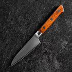 Petty VG-5 Tsuchime Western Brown Handle 90mm-[Musashi]-[Japanese-Kitchen-Knives]