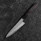 Petty White Steel #1 Tsuchime Buffalo Ebony Handle 135mm-[Musashi]-[Japanese-Kitchen-Knives]