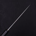 Petty White Steel #1 Polished Buffalo Magnolia Handle 135mm-[Musashi]-[Japanese-Kitchen-Knives]