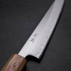 Petty White Steel #1 Polished Oak Handle 150mm-[Musashi]-[Japanese-Kitchen-Knives]