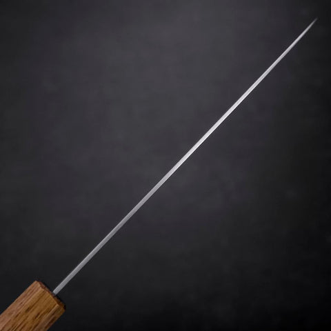 Petty White Steel #1 Polished Oak Handle 150mm-[Musashi]-[Japanese-Kitchen-Knives]