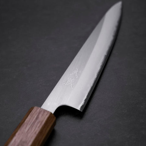 Petty White Steel #1 Polished Yaki Urushi Handle 150mm-[Musashi]-[Japanese-Kitchen-Knives]