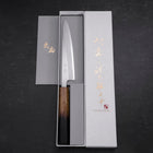 Petty White Steel #1 Polished Yaki Urushi Handle 150mm-[Musashi]-[Japanese-Kitchen-Knives]