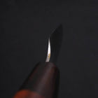Petty White Steel #1 Super Polished Shitan Handle 150mm-[Musashi]-[Japanese-Kitchen-Knives]