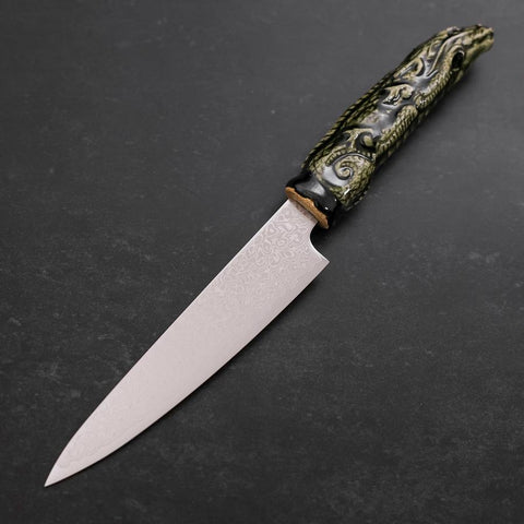 Petty ZA-18 Damascus Ceramics Dragon Handle 150mm-[Musashi]-[Japanese-Kitchen-Knives]