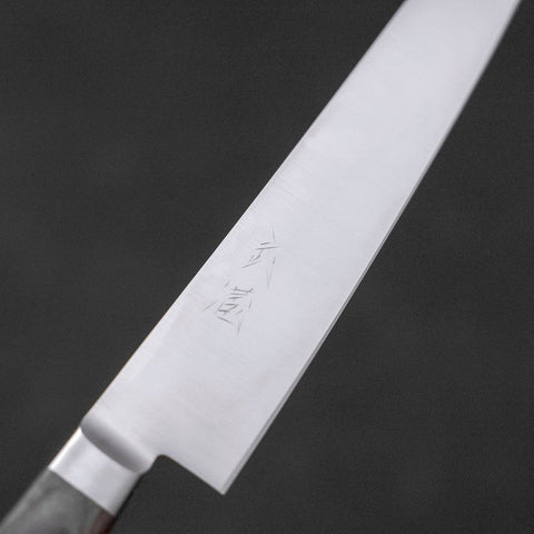 Petty knife AUS-8 Polished Western Mahogany Handle 150mm-[Musashi]-[Japanese-Kitchen-Knives]