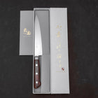 Petty knife AUS-8 Polished Western Mahogany Handle 150mm-[Musashi]-[Japanese-Kitchen-Knives]