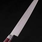 Petty knife AUS-8 Polished Western Red Handle 130mm-[Musashi]-[Japanese-Kitchen-Knives]